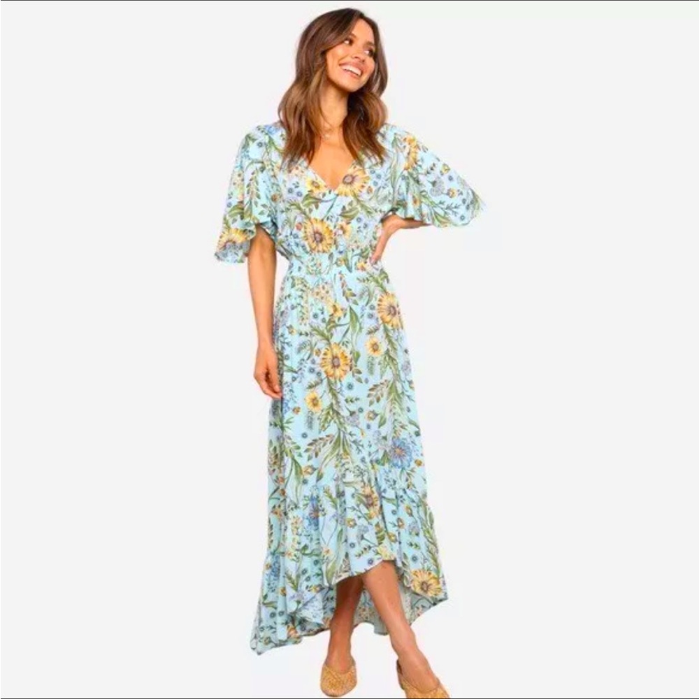 Abel the Label Osaka floral maxi dress